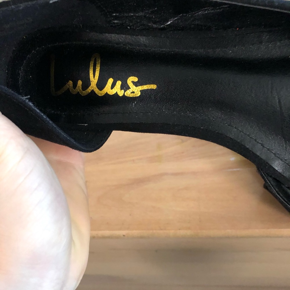 Lulus black flats